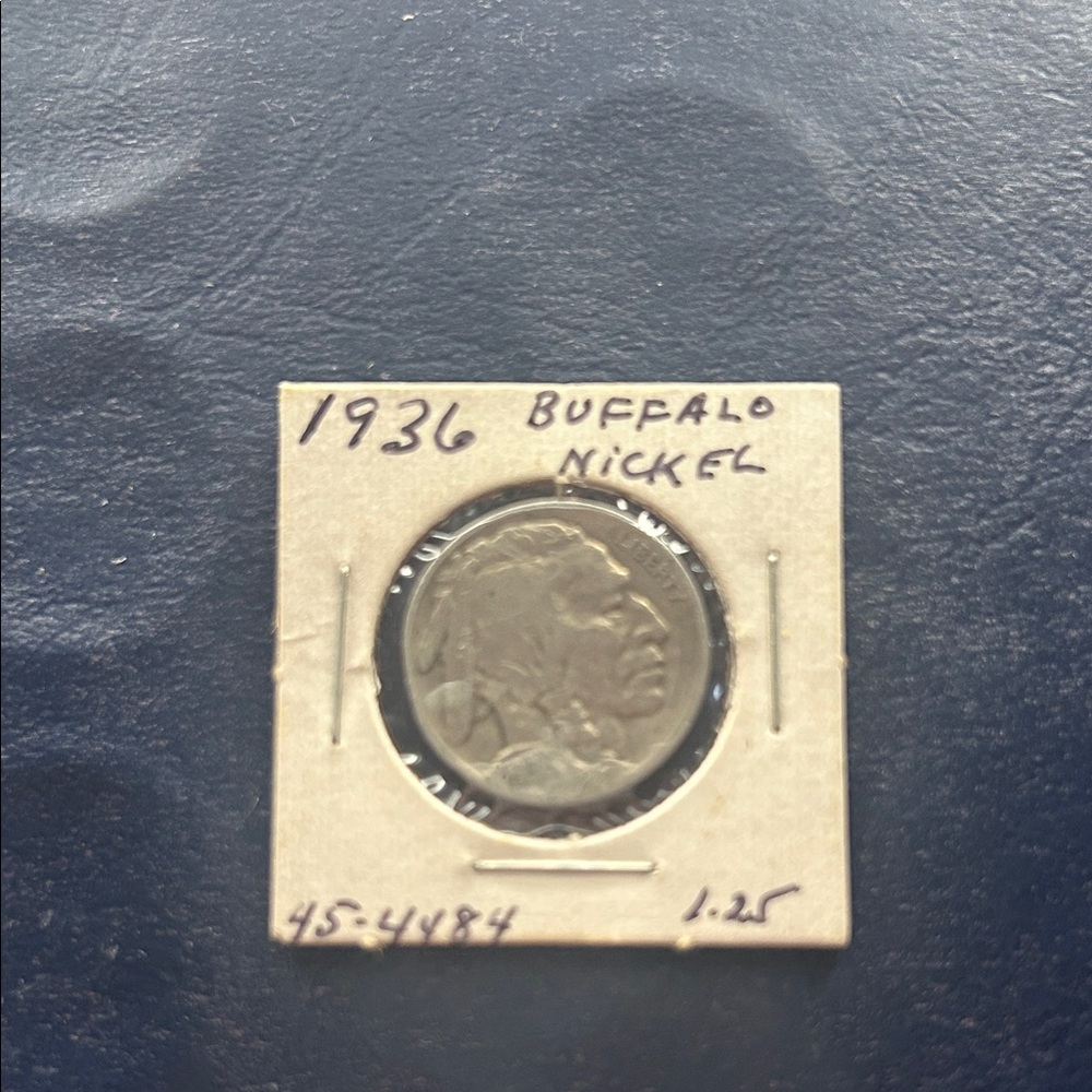 1936 Buffalo Nickel - Silver-Toned Coin